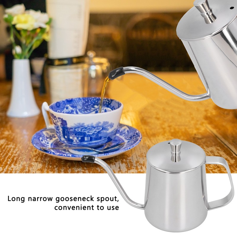 350ml Coffee Pot Food Grade Stainless Steel Long Mouth Gooseneck