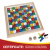 Gothink Wooden Snakes and Ladders Game - 13 Inch Educational