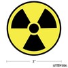 Nuclear Radiation Warning Symbol Stickers - Individually Die-Cut - 3-Inch