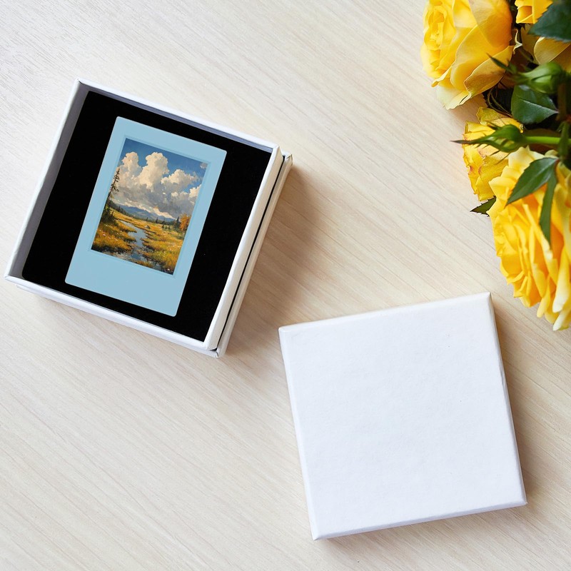 sourcing map 8pcs Mini Picture Frames, 2.4 x 3.6 Inch