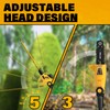 ZEGJAW 2-in-1 8'' Pole Saw & 18'' Pole Hedge Trimmer