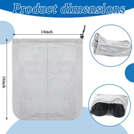 Bulyoou 4 Pcs Travel Shoe Bags Shoes Pouch Spandex Shoe Storage Bags with Interior Divider and Drawstring for Women Men Luggage Packing Organizer