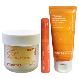 Vitamin C Capsule Moisture Cream 50mL+ Niacinamide Brightening Eye Serum+Vitamin C Brightening Pack to Foam 120g / 비타민C 캡슐 수분크림 50mL+ 나이아신아마이드 브라이트닝 아이세럼+비타민C 브라이트닝 팩투폼 120g
