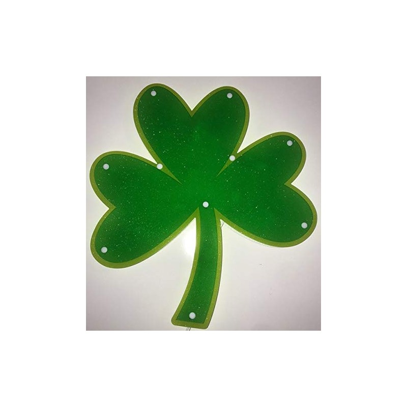 Lighted Shamrock St. Patricks Day Decoration