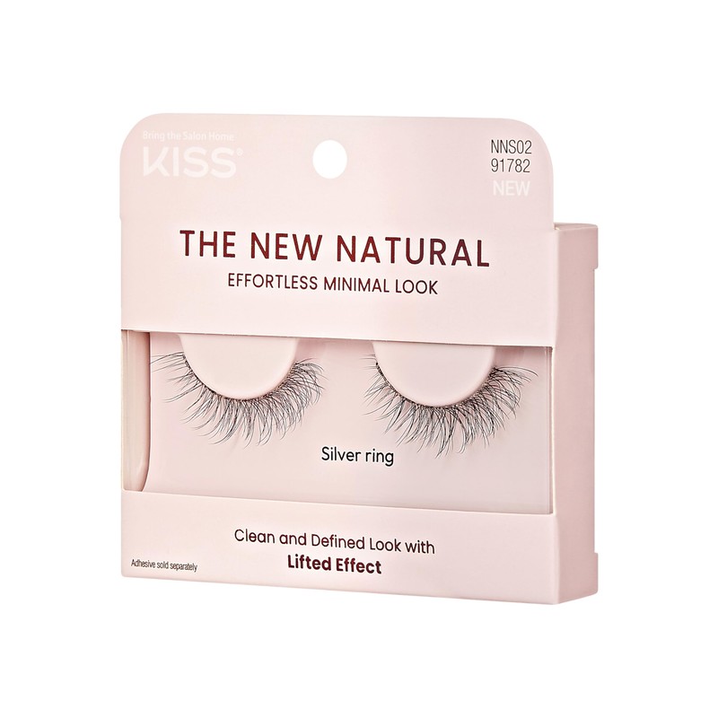 KISS The New Natural, False Eyelashes, 'Silver Ring', 12mm, Includes