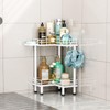 HapiRm Corner Shower Caddy Standing - 2 Tier Shower Organizer