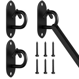 TUOSHUNGE 3-Pack Resistance Band Wall Anchor, Workout Wall Mount Anchor, Wall Mount Bracket for Suspension Straps, Space Saving Workout Equipment for Strength Training, Home Gym, for Wooden Wall