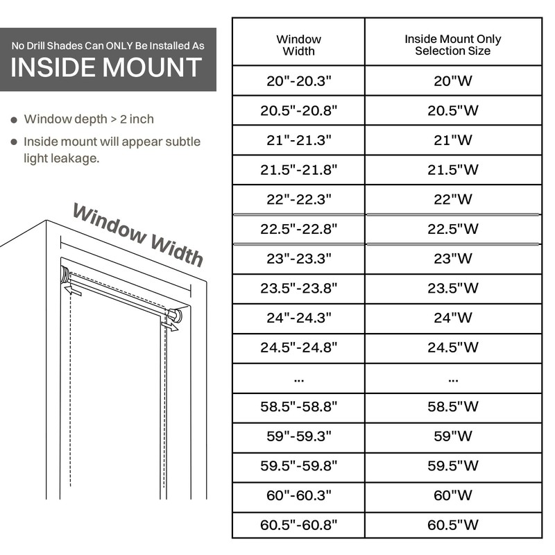 HidPriva 100% Blackout Roller Shade | No-Drill & Tool-Free Installation