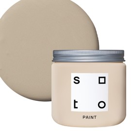 soto Beige All-In-One House + Furniture Paint, Satin Finish (No. 09 Rough Sketch) — 1 Pint of Paint for the Whole House; Wall, Furniture, Cabinet…