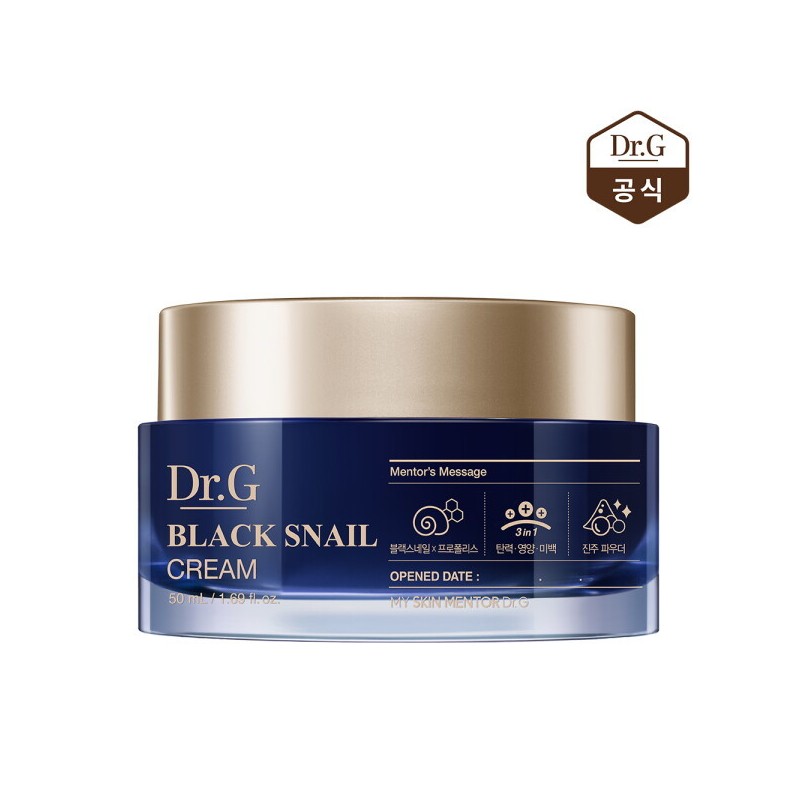 Dr. G 닥터지 블랙 스네일 크림 50ml Dr.G Black Snail