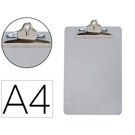 Q Connect Foolscap/A4 Steel Clipboard - Grey