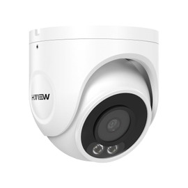 H.View Dome-Shaped Security Camera, 4K 8 Megapixels, 24/7 Color Night Vision, POE Powered Camera, Wired Connection, WDR Technology, Wide Angle 0.1 inch (2.8 mm), ONVIF Compatible, AI Detection