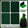 Pineraap Hacker Wrapping Paper 12 Sheets - Data Stream,Code Rain