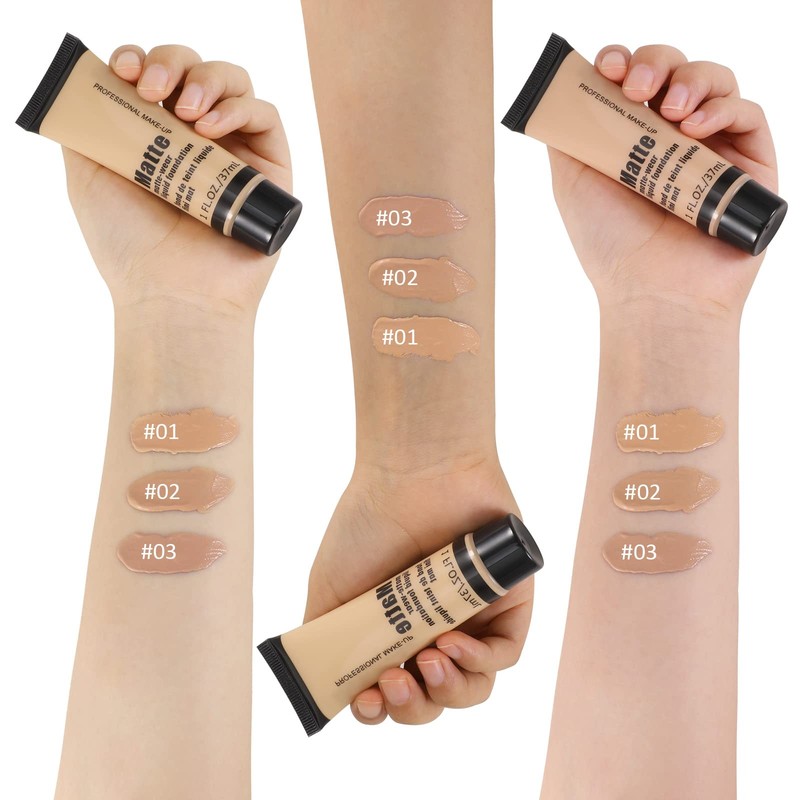 Boobeen Full Coverage Foundation - Concealer Liquid Foundation Matte Creamy