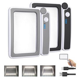 2 Pack Magnifying Glass with Light, Rechargeable Page Magnifier with 3 Light Modes Magnifying Glass for Reading Folding Handheld Lens with Clean Cloth Items for Grandma Grandpa Seniors Book Lovers
