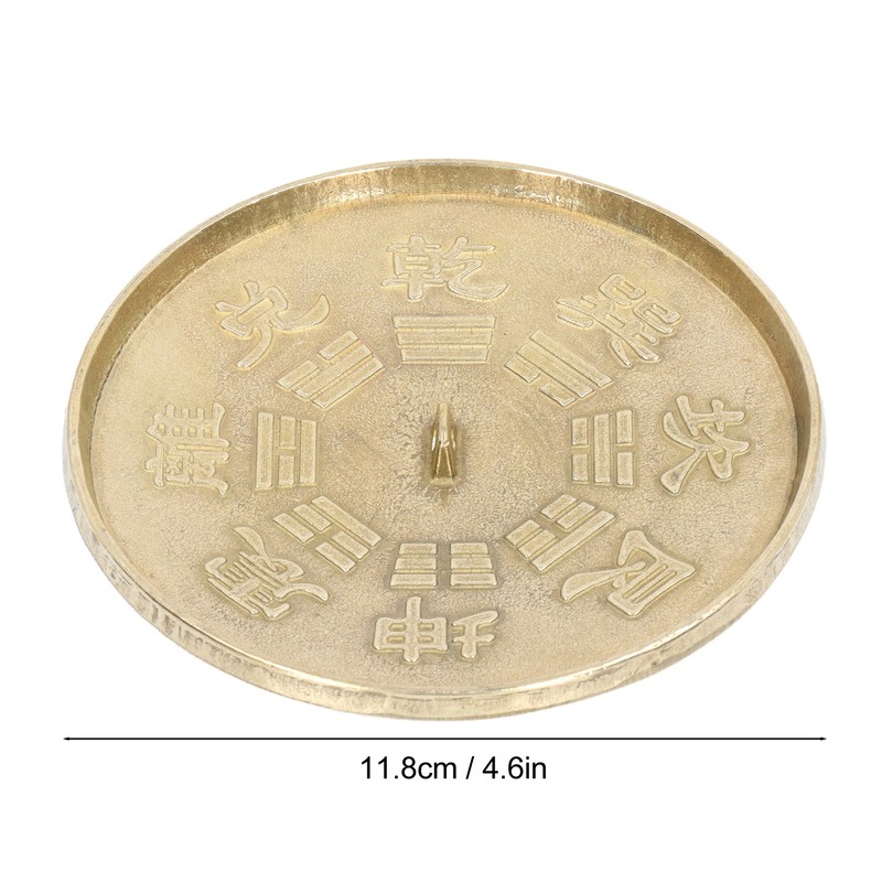 Feng Shui Brass Concave Bagua Mirror Good Luck Anti Rust