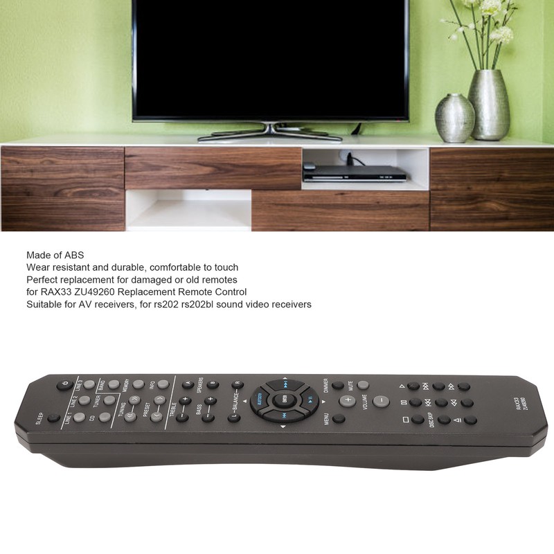 Replacement Sound Video Receiver Remote Control Abrasion Resistant Remote Control