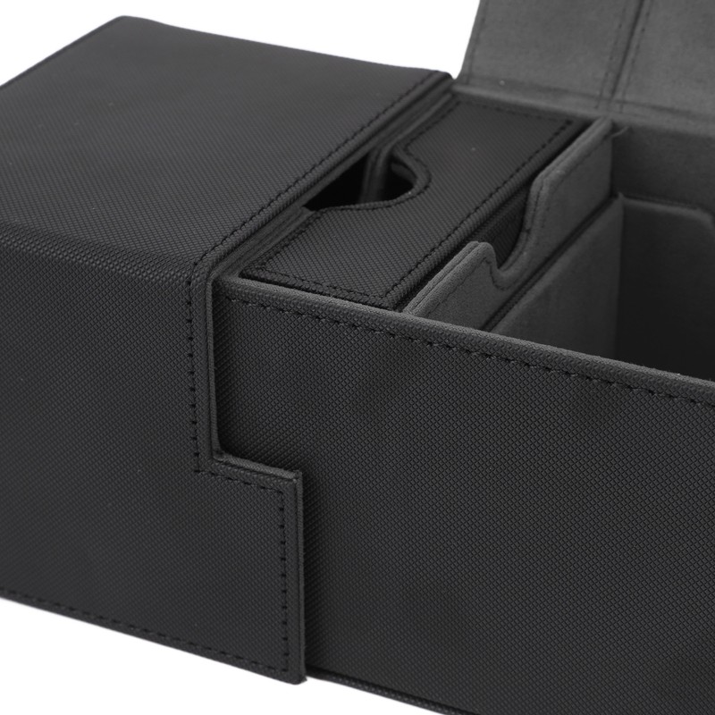 Card Deck Box with 3 Drawers Large Capacity Magnetic Closure