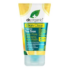 Dr. Organic Skin Clear Organic Tea Tree Deep Pore Cleansing Face Wash 5 in 1 125 ml