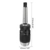 uxcell Keyless Drill Chuck MT2 Morse Taper Mount Adjustable 1/32"-1/2"