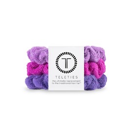 TELETIES - Large Terry Cloth Scrunchie - Spring Break Collection - Soft & Gentle on Hair - Prevents Breakage & Damage - Absorbent & Drying - Ideal for Thick Hair - All Hair Textures - Antigua