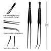 LINLAN 9.8-Inch Aquarium Aquascaping Tool Kit, Fully Rounded Edges Curved