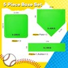 Lolyer 5-Piece Baseball Bases for Yard - 3 Throw Down