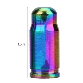 Keenso Bike Nozzle Valve Caps, 2 Pcs/Lot TC4 Titanium Alloy Mountain Road Bicycle Valve Cap for Inner Tube Gas Nozzle (Colorful) Bicycles and spare partsorange presta valve cap