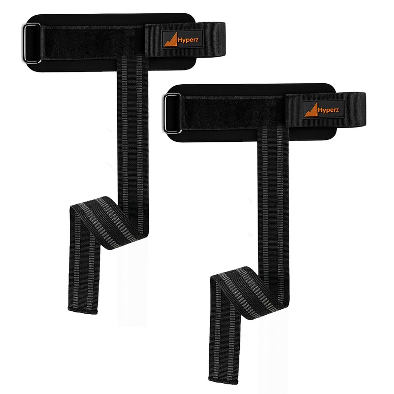 Hyperz - Muñequeras con Straps para Gym Par Muñequeras Acolchado