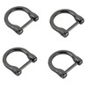 4Pcs 1in Inner diameter Fashion Detachable D-Rings with Closing Screw