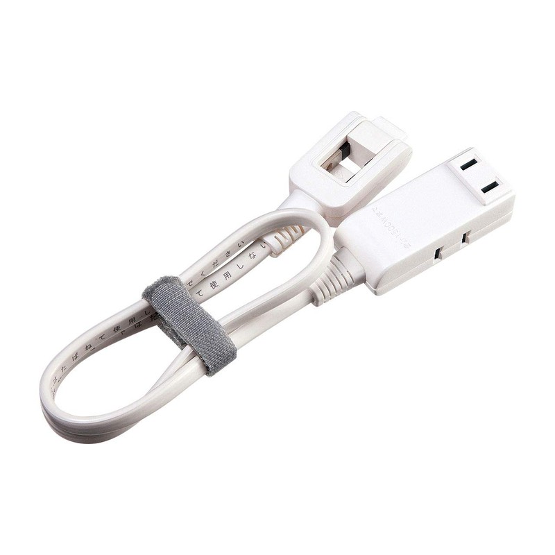 Sanwa Supply TAP-M705W Micro Tap, 3 Openings, 0.5 m, White