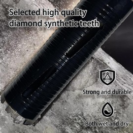 2 1/4 inch Dry Core Drill Bit 10in/254mm Drilling Depth， 5/8-11" Thread，10mm Diamond Segment Height，2 Adapters