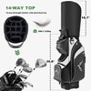 UNIHIMAL 14-Way Golf Cart Bag with Full Length Divider, Premium