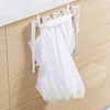 Under Cabinet Trash Bag Rack, Foldable Space Saving Hanging Trash