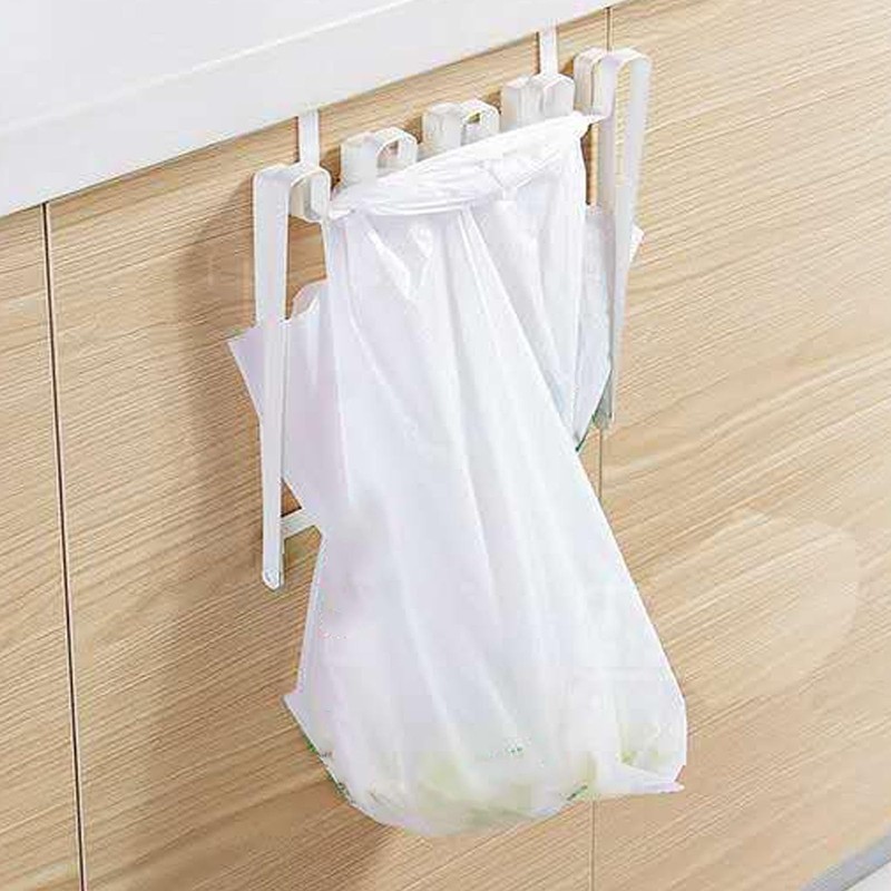 Under Cabinet Trash Bag Rack, Foldable Space Saving Hanging Trash