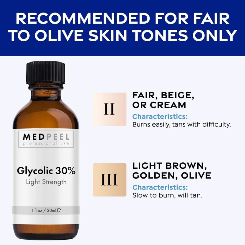 MedPeel Glycolic Acid 30% Peel Kit – Includes Peel, Prep