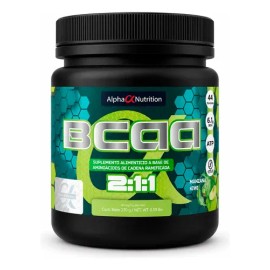 Aminoácidos BCAAs 211 en Polvo Alpha Nutrition 240g 44 Porciones Sabor Manzana Kiwi                                                                   