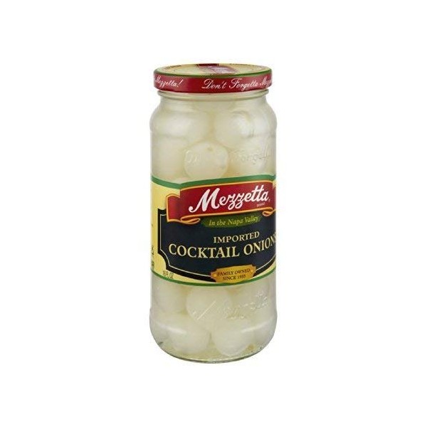 Mezzetta Imported Cocktail Onions 16 Ounce (Pack of 3)