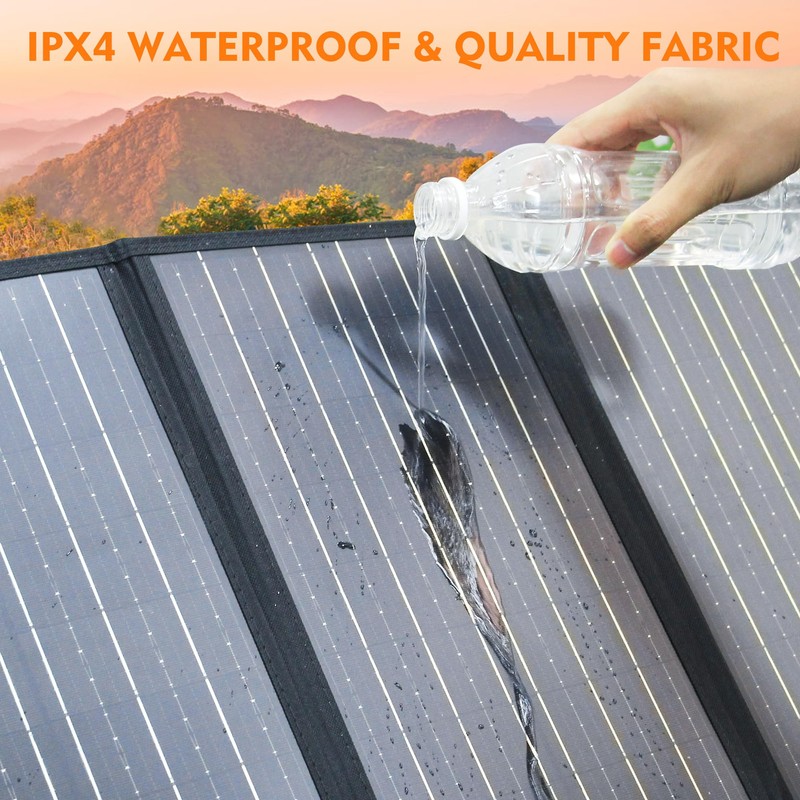 60W Solar Panel for Portable Power Station, Foldable Solar Panel
