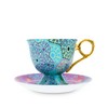 T2 Tea-Moroccan Tealeidoscope Aqua Cup & Saucer Tall 220ml