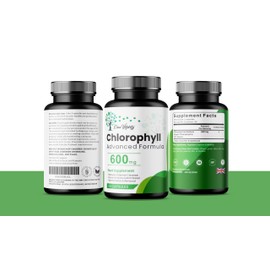 Eden Vitality Chlorophyll Capsules, 600mg Advanced Formula, Food Supplement, 60 Count
