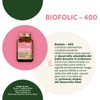 Biofolic-400 C/60 Tab / Ácido Fólico, Vitamina C, Hierro