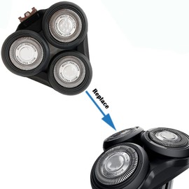 SH50/52 Replacement Head Part Fit for Norelco Series 5000 Shavers, SH50 Razor Replacement Complete Head Assembly for Series 5000 Shavers Series 5000 (S5xxx) AquaTouch (S5xxx) PowerTouch (PT8xx, PT7xx)