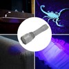 UV Flashlight Portable Aluminum Alloy Shell 365nm LED Blacklight Flashlight