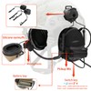 TSVISIONCORE COMTA 2 Tactical Headset with U94 PTT 2pin，for airsoft，hunting，outdoor，Noise