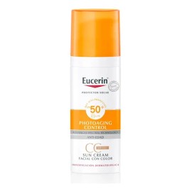Eucerin sun CC tono medio protector solar photoacting control FPS 50 en crema de 50ml
