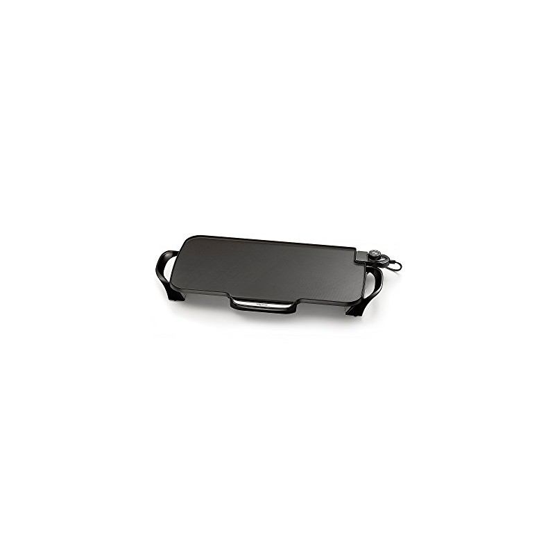 Presto 07061 22-inch Electric Griddle With Removable Handles, Black, 22-inch