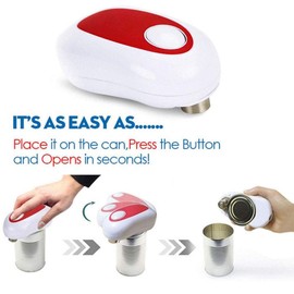 Xrten Electric Can Opener, Smooth Edge Electric Can Opener Intelligent With Auto Stop For Kitchen, Restaurant.
