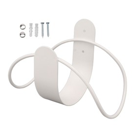 Stainless Steel Garden Hose Bracket, Wall Mount Hose Bracket, Garden Hose Storage Holder for Water Hose Organization(white)