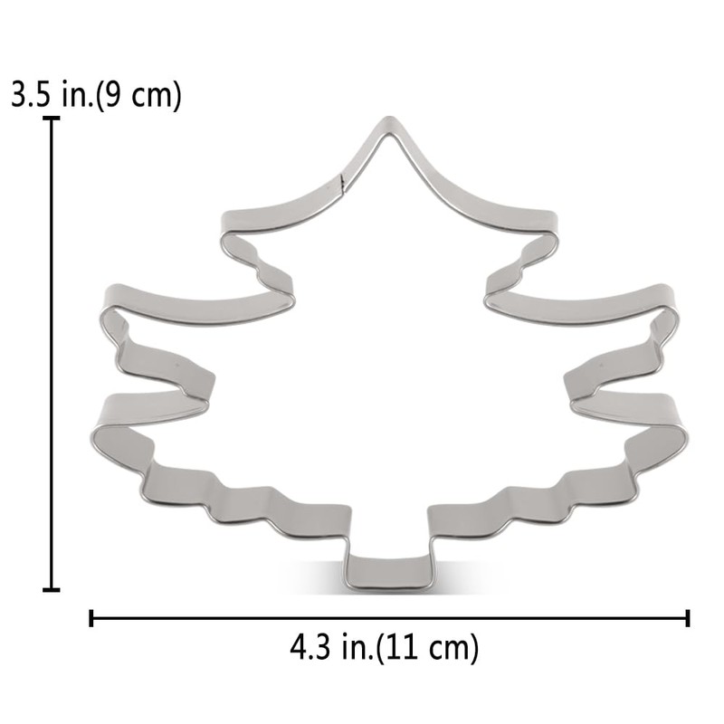 LILIAO Christmas Tree Cookie Cutter, 4.3", Winter Biscuit Bread Sandwich